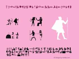 EgyptianSilhouettes Regular 1.0 2005-01-11 Font Sample