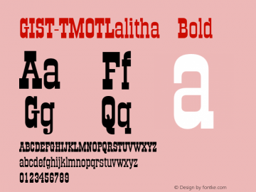 GIST-TMOTLalitha Bold 9.0图片样张
