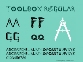 Toolbox Regular Version 001.000 Font Sample