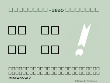 SUNDARAM-2865 Regular Version 1.00 Font Sample