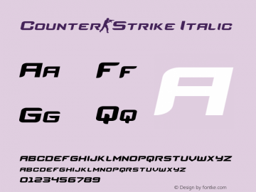 Counter-Strike Italic 001.000图片样张