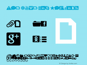 Web Symbols Regular Version 1.000;PS 001.001;hotconv 1.0.56 Font Sample