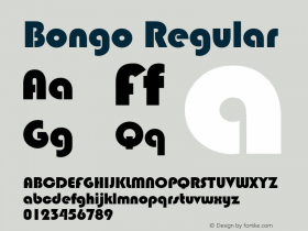 Bongo Regular Rev. 002.002图片样张