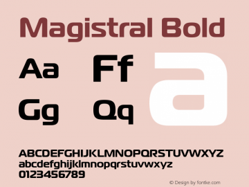 magistral font family download