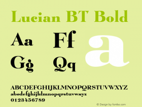 Lucian BT Bold Version 1.01 emb4-OT图片样张