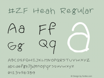 #ZF Heah Regular Version 1.00 - 10/10/2005 - All Programs Supported Font Sample