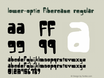 Lower-optic Fibercase Regular Version 1.00 July 7, 2005, initial release Font Sample