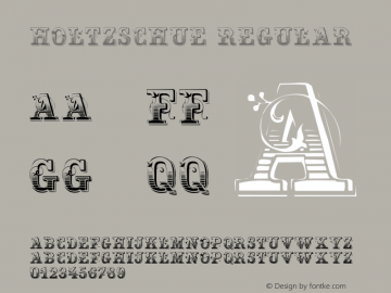 Holtzschue Regular Altsys Metamorphosis:5/9/92 Font Sample