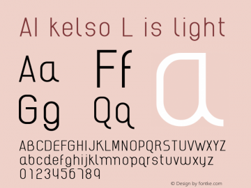 AI kelso L is light Macromedia Fontographer 4.1 1/10/2006图片样张