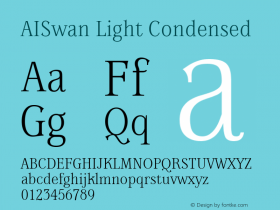 AISwan Light Condensed Version 001.000图片样张