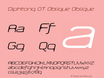 Diphtong OT Oblique Oblique Version 1.100 2003图片样张