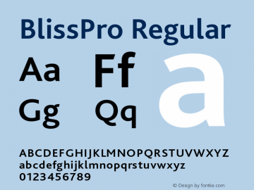 BlissPro Regular 001.001图片样张