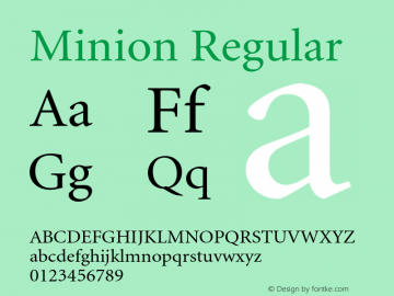 Minion Regular 001.001图片样张
