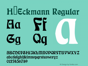 H_Eckmann Regular 1997.01.19图片样张