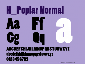 H_Poplar Normal 1.000图片样张