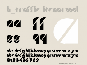 H_Traffic ITCNormal 1997.01.23 Font Sample