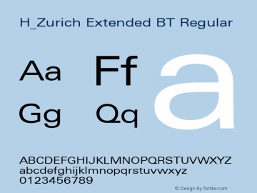 H_Zurich Extended BT Regular 1997.01.25图片样张