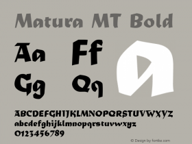 Matura MT Bold 001.003图片样张