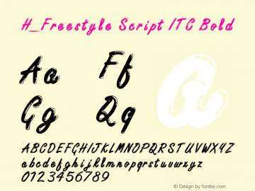 H_Freestyle Script ITC Bold 1997.01.20图片样张