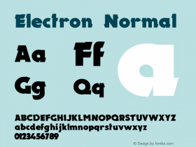 Electron Normal 3.1 Font Sample