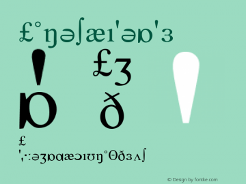 Fonetika Regular MS core font:V1.00图片样张