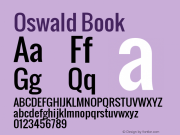 Oswald Book Version 1.000图片样张