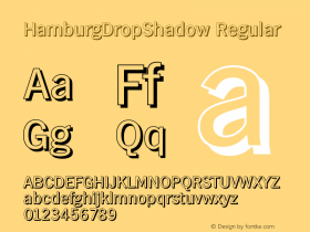 HamburgDropShadow Regular 001.000图片样张