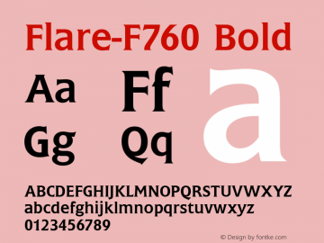 Flare-F760 Bold 1.0 Sat May 15 15:06:13 1999图片样张