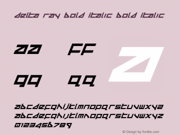 Delta Ray Bold Italic Bold Italic 2图片样张