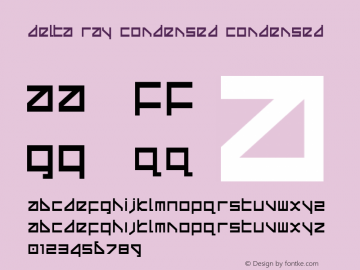 Delta Ray Condensed Condensed 2图片样张