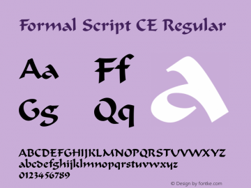 Formal Script CE Regular Version 1.50图片样张