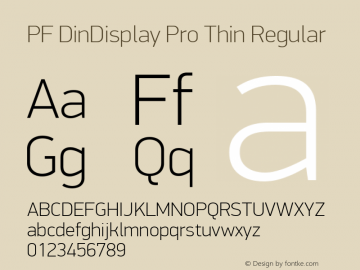 PF DinDisplay Pro Thin Regular Version 2.008 2005图片样张