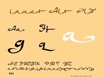 Minuet Alt Bold Version 1.000 Font Sample