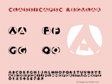 ClassiCapsC Regular 1.1 2007-06-20 Font Sample