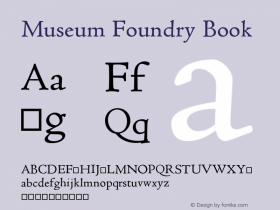 Museum Foundry Book Version 001.001图片样张