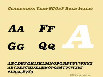 Clarendon Text Scosf Font Clarendon Text Scosf Bold Italic Font Clarendontextscosf Bolditalic Font Clarendon Text Scosf Bold Italic 1 0 July 2007 Font Ttf Font Serif Font Fontke Com I will say that more than 90% of devices going to support all kinds of text fonts which is going to be generated. font ttf font serif font fontke