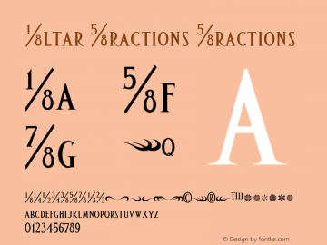 Altar Fractions Fractions Version 2.000 2002 Revised version replacing Altar (T26)图片样张