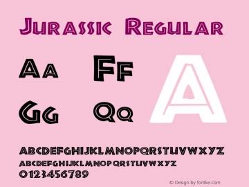 Jurassic Regular Print Artist: Sierra On-Line, Inc.图片样张