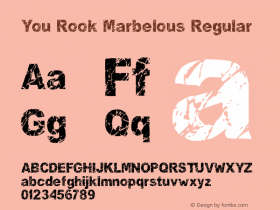 You Rook Marbelous Regular 1.0 - 9/26/99图片样张