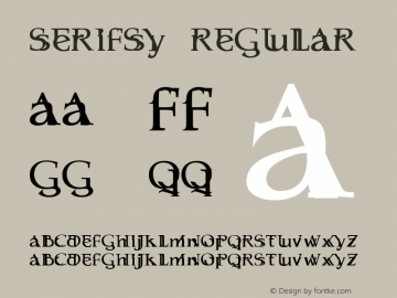 Serifsy Regular 1 - Oct. '08 Font Sample