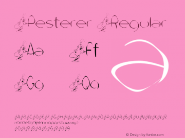 Pesterer Regular Perry Mason                 18 Dec 01 Font Sample