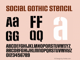 Social Gothic Stencil Version 2.034 2014图片样张