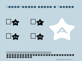 AlphaShapes stars 2 Normal 1.0 - November 2007 - freeware font图片样张