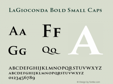 LaGioconda Bold Small Caps 001.000图片样张