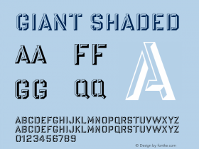 Giant Shaded 001.000 Font Sample