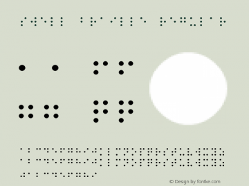 Swell Braille Regular October 19, 2007; 1.12图片样张