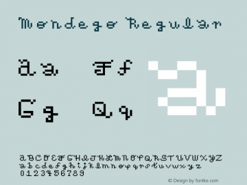 Mondego Regular 1.0 Font Sample