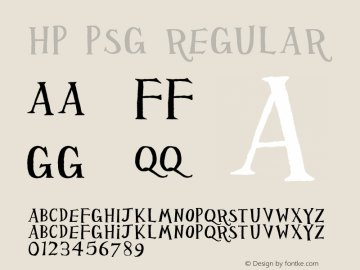 Hp Psg Font Family Hp Psg Uncategorized Typeface Fontke Com For Mobile