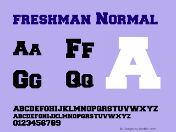 freshman Normal 1.0 Mon Oct 04 06:34:30 1993图片样张