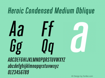 Heroic Condensed Medium Oblique 1.0; pdf-x uazero;图片样张